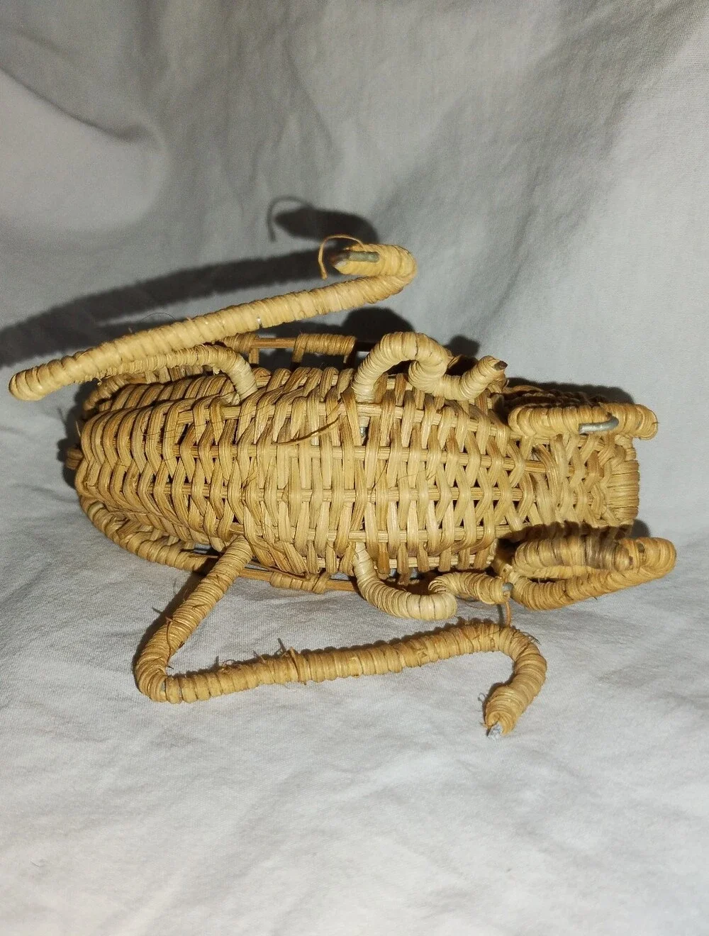 Vintage Weave Cricket Bug Grasshopper Decor 5